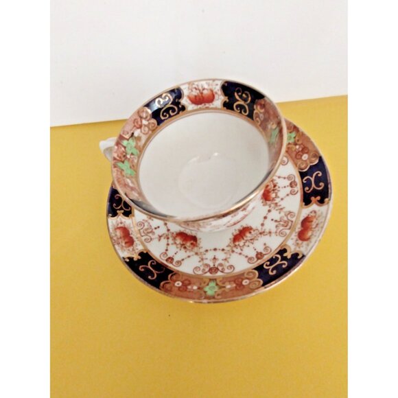 Antique Royal Albert Crown China Imari-style cup and saucer, 1920's - Picture 8 of 14